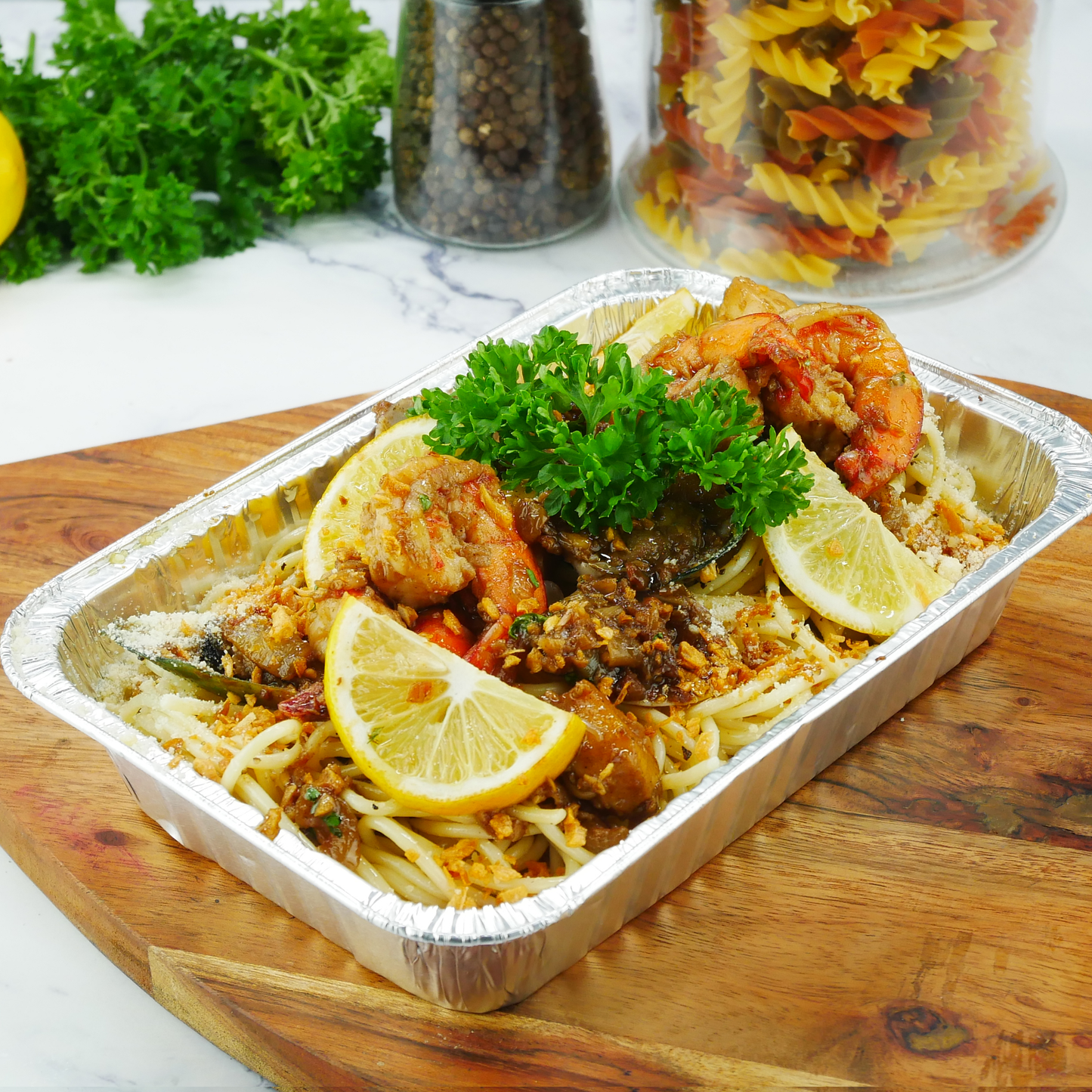 Seafood Aglio Olio