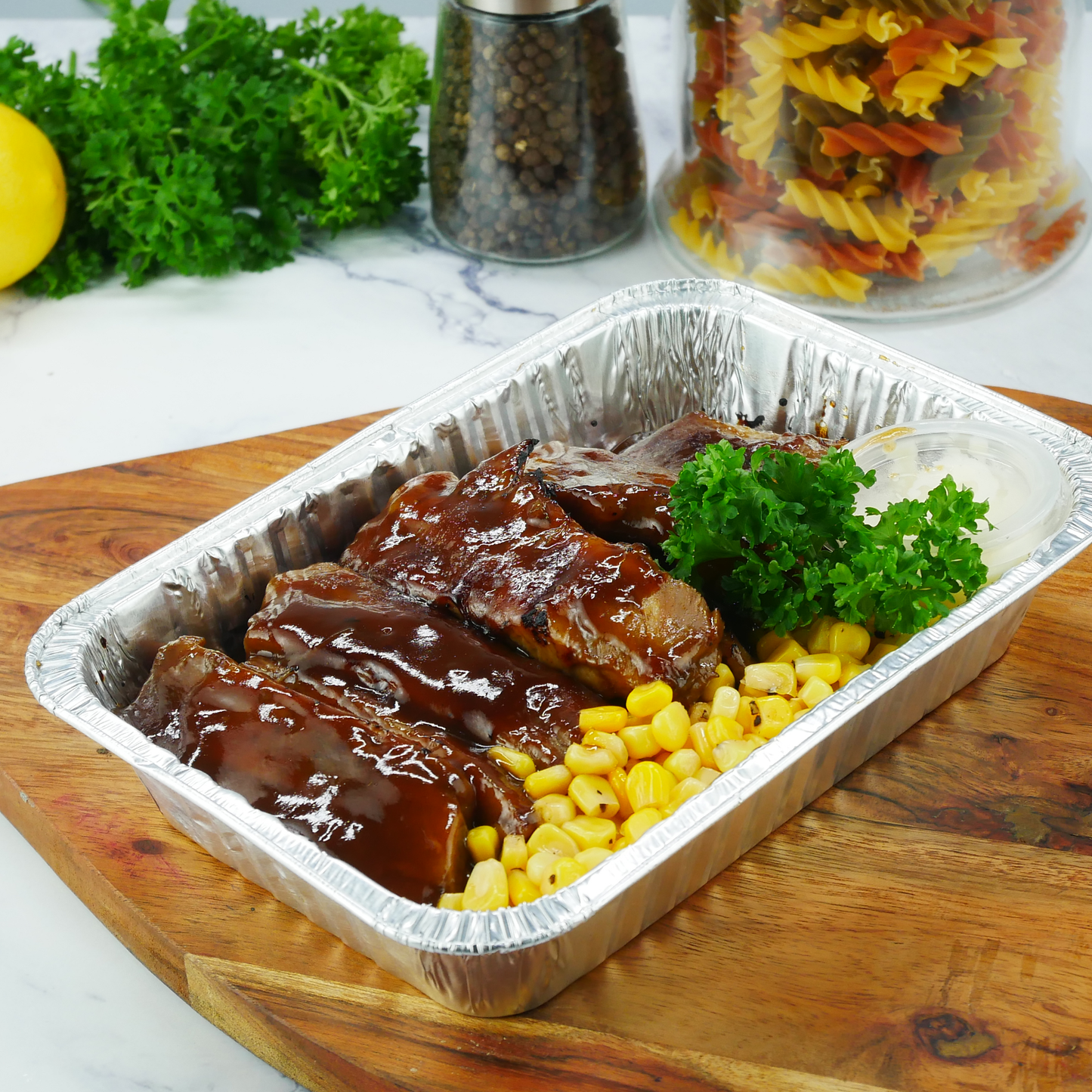 Sarsi-glazed Pork Ribs