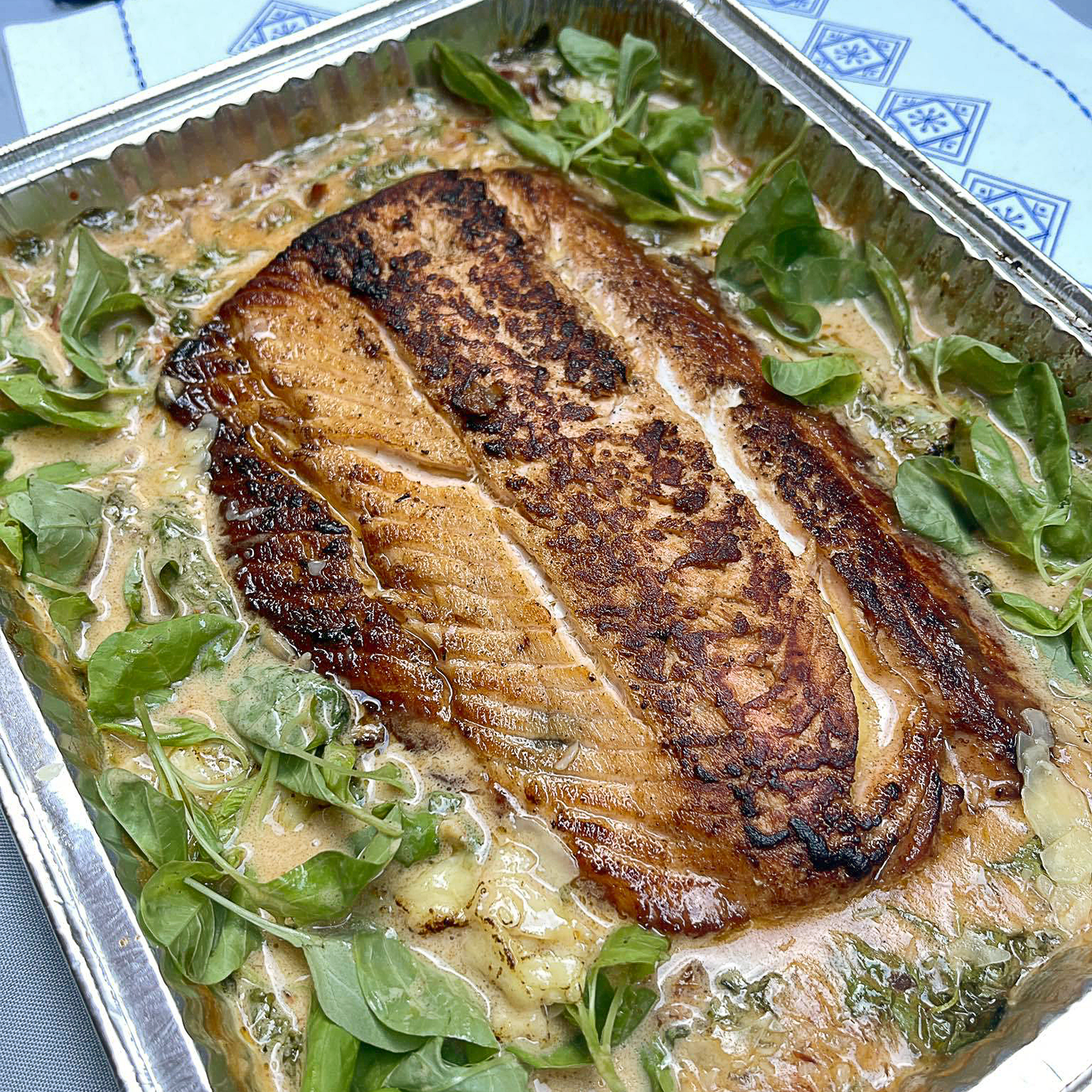 Creamy Spinach Salmon