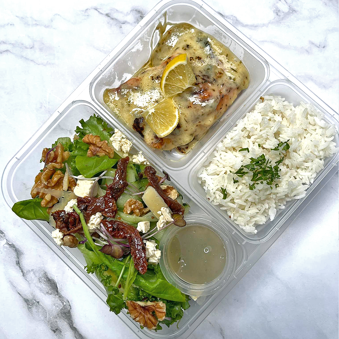 Baked Salmon & Roka Salata (Set of 5 Bento Boxes)