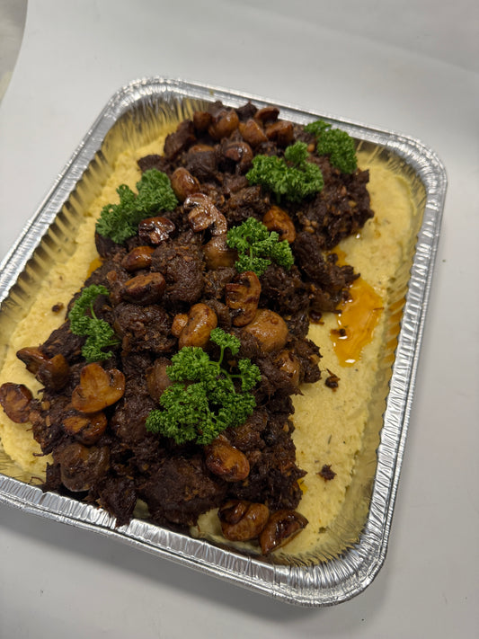 Beef Salpicao in Mashed Potato