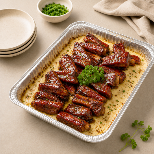 Cheesy Baby Back Ribs