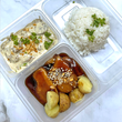 Creamy Beef and Mushroom &  Korean Pork belly  (Set of 5 Bento Boxes)