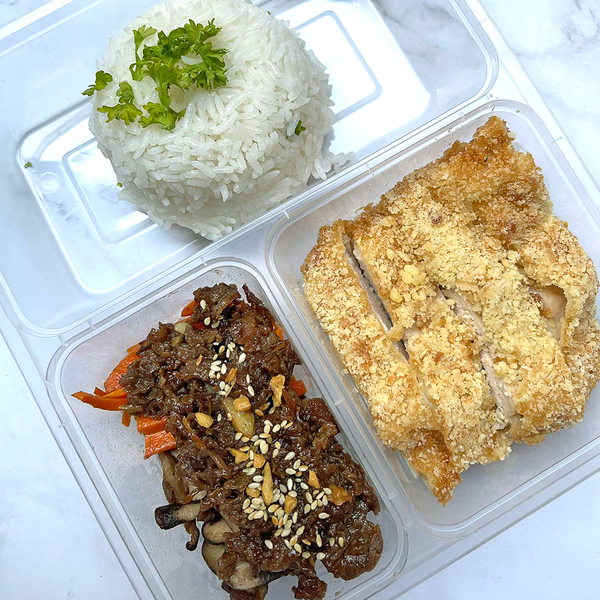 Parmesan Chicken & Beef Bulgogi (Set of 5 Bento Boxes) Jacqueline